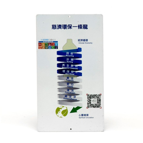 企業機構永續宣導標牌 - 慈濟環保一條龍