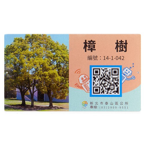 認養銘版推廣護樟樹解說牌